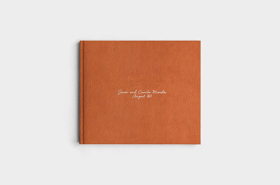 8.5x11 Landscape Camel Linen Photo Book