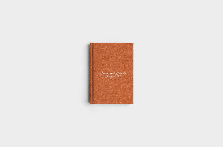 5x7 Portrait Camel Linen Photo Book
