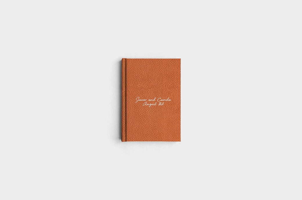 5x7 Portrait Camel Linen Photo Book