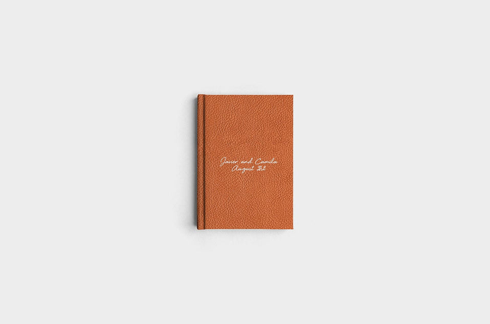 5x7 Portrait Camel Linen Photo Book