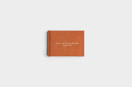 5x7 Landscape Camel Linen Photo Book