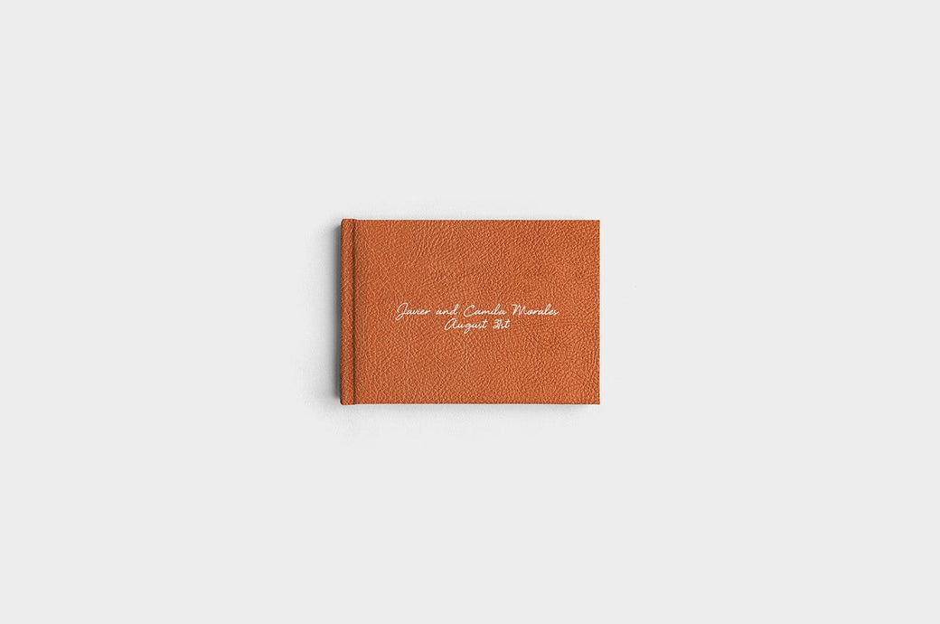 5x7 Landscape Camel Linen Photo Book