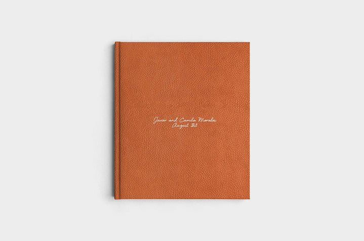 8.5x11 Portrait Camel Linen Photo Book