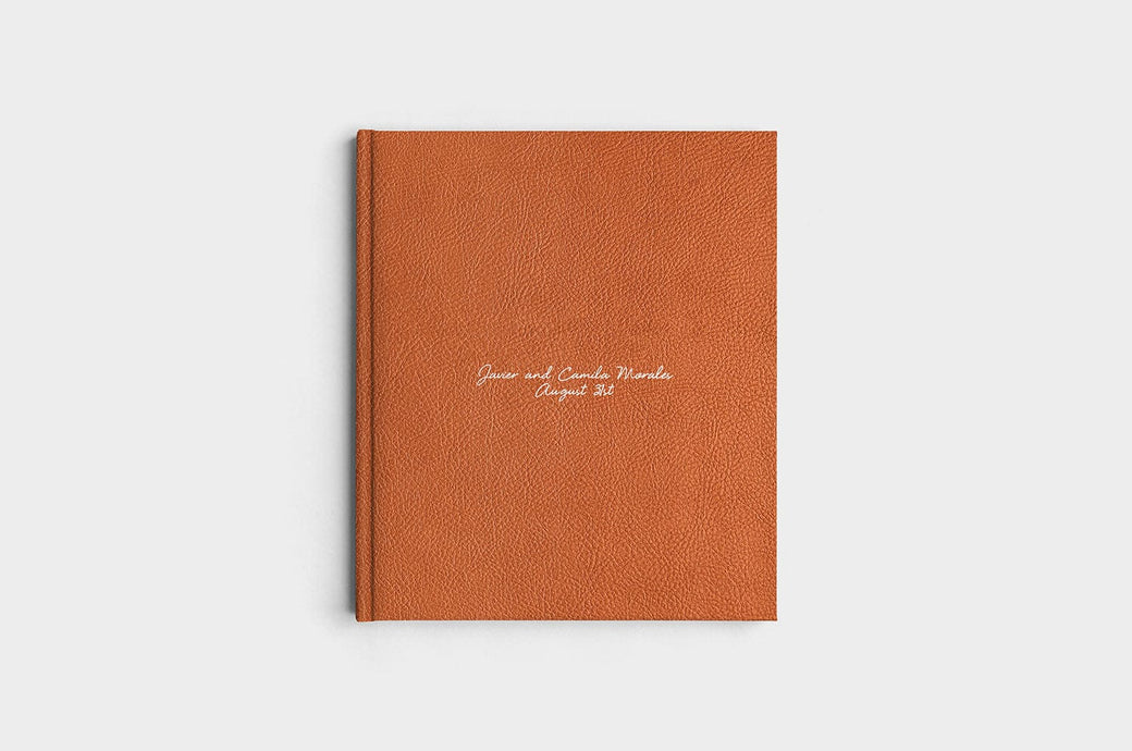 8.5x11 Portrait Camel Linen Photo Book