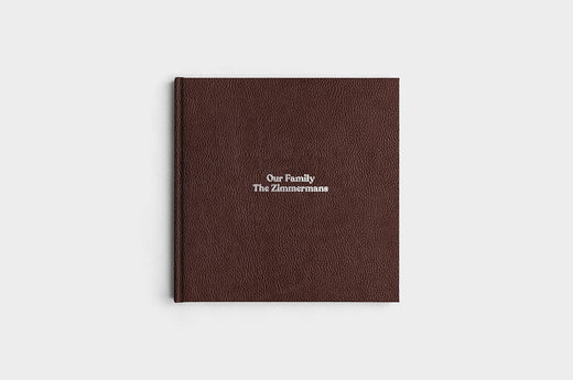 10x10 Square Chocolate Linen Photo Book