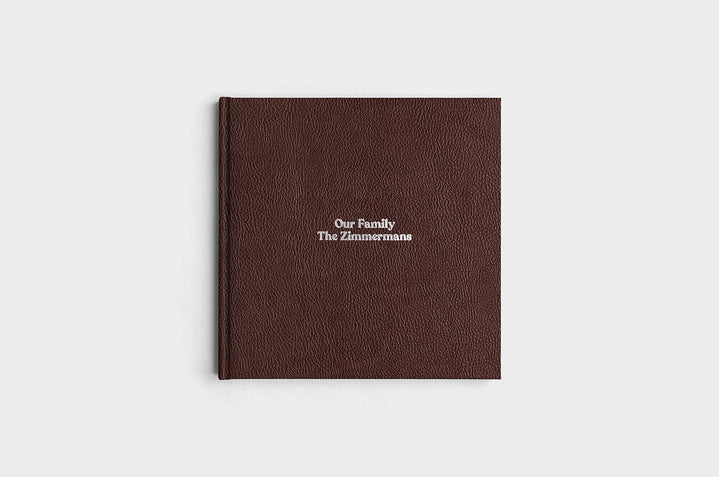 10x10 Square Chocolate Linen Photo Book