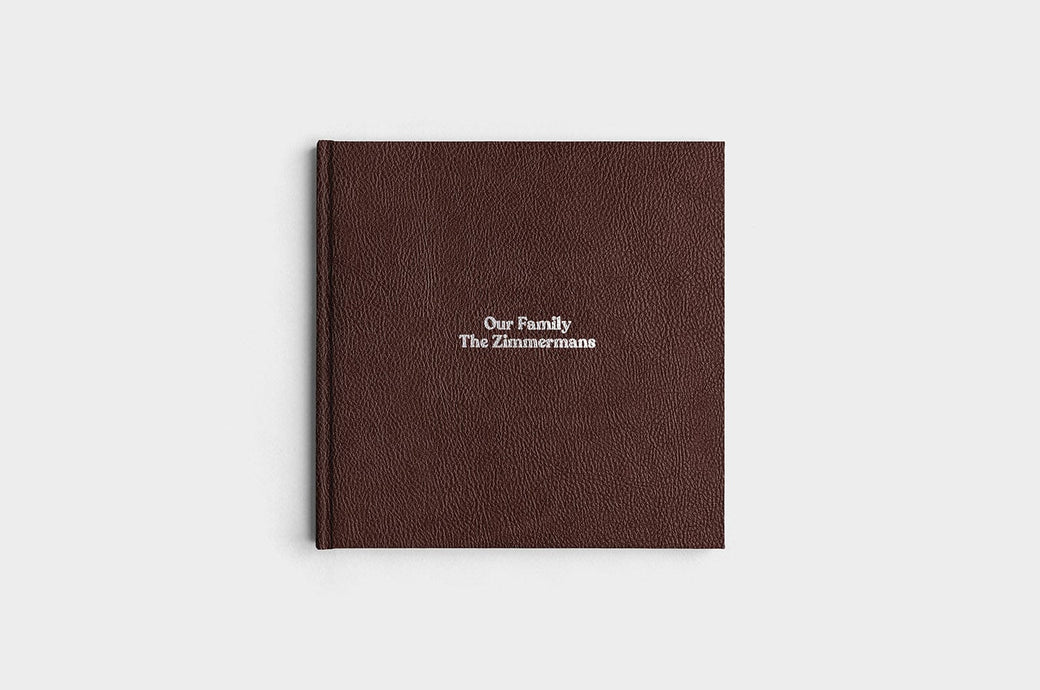 10x10 Square Chocolate Linen Photo Book