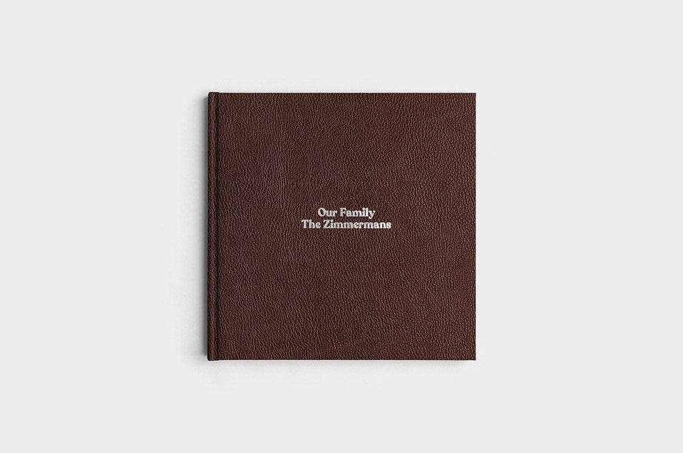 10x10 Square Chocolate Linen Photo Book