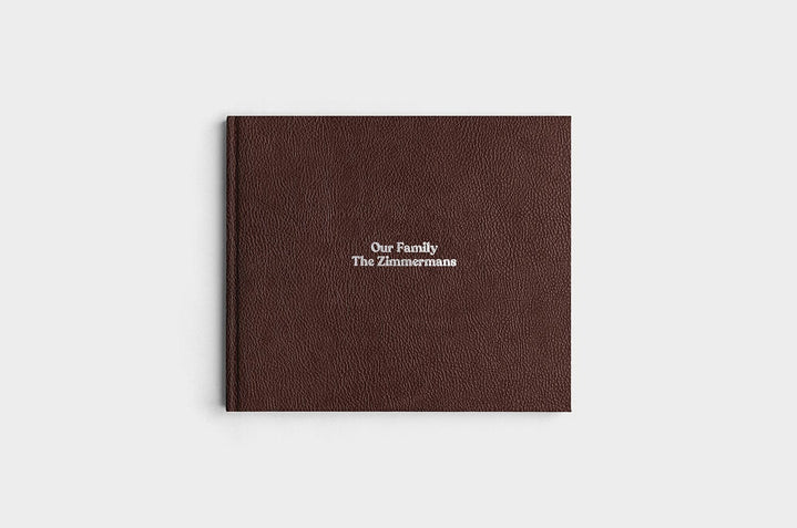 8.5x11 Landscape Chocolate Linen Photo Book