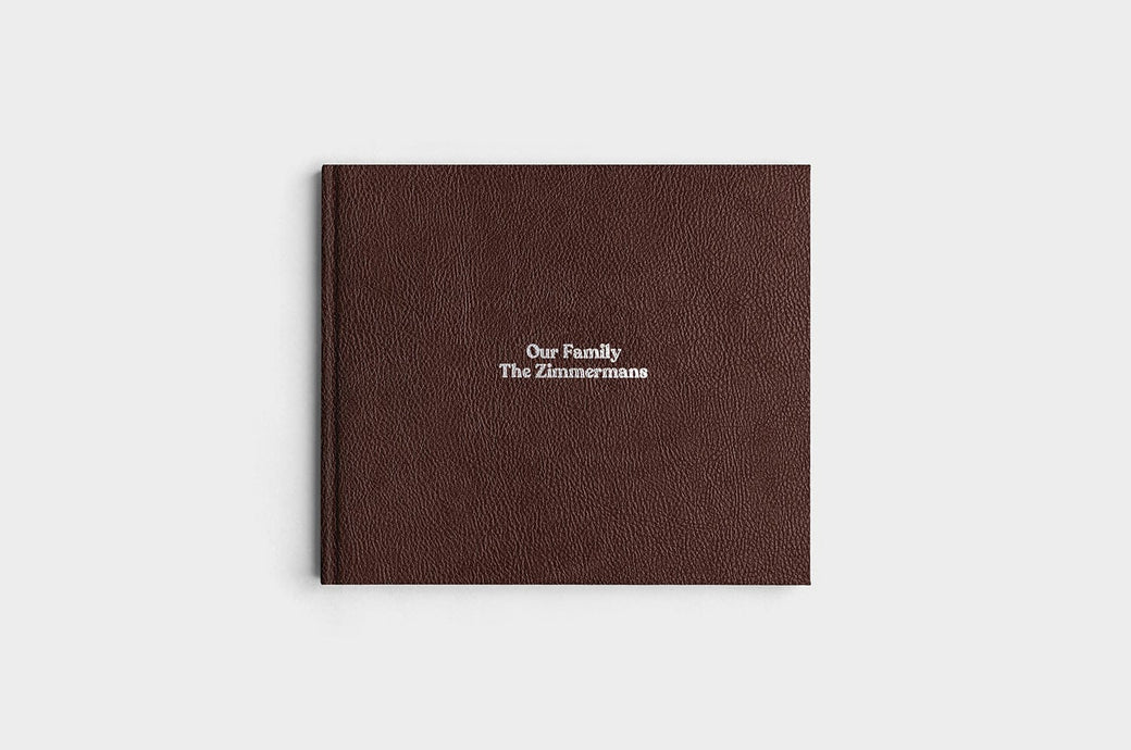 8.5x11 Landscape Chocolate Linen Photo Book