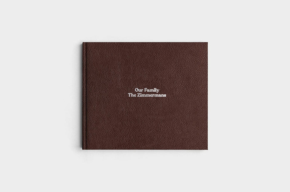 8.5x11 Landscape Chocolate Linen Photo Book