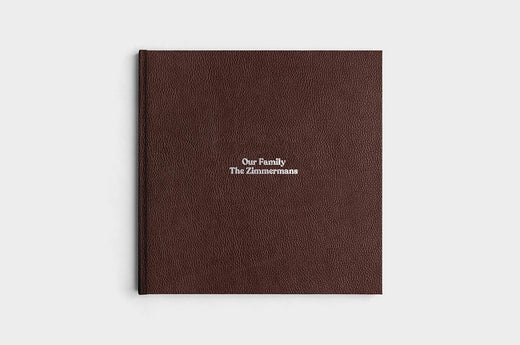 12x12 Square Chocolate Linen Photo Book