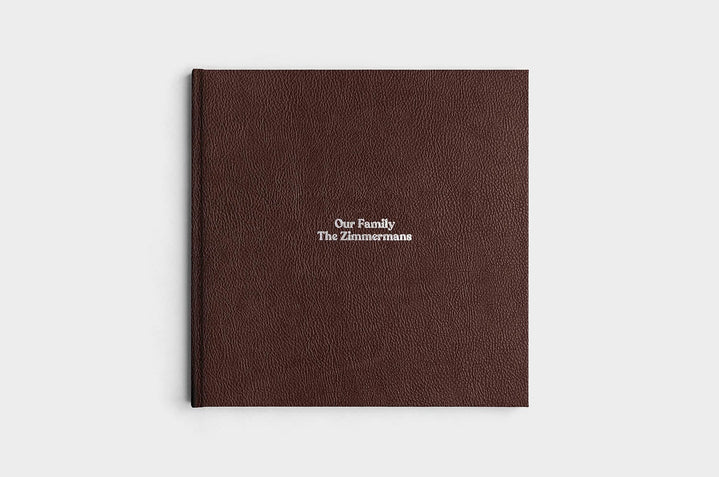 12x12 Square Chocolate Linen Photo Book