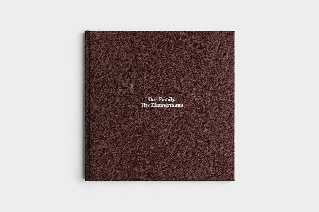 12x12 Square Chocolate Linen Photo Book