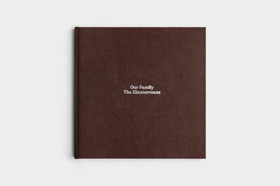 12x12 Square Chocolate Linen Photo Book