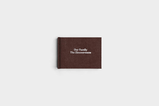 5x7 Landscape Chocolate Linen Photo Book