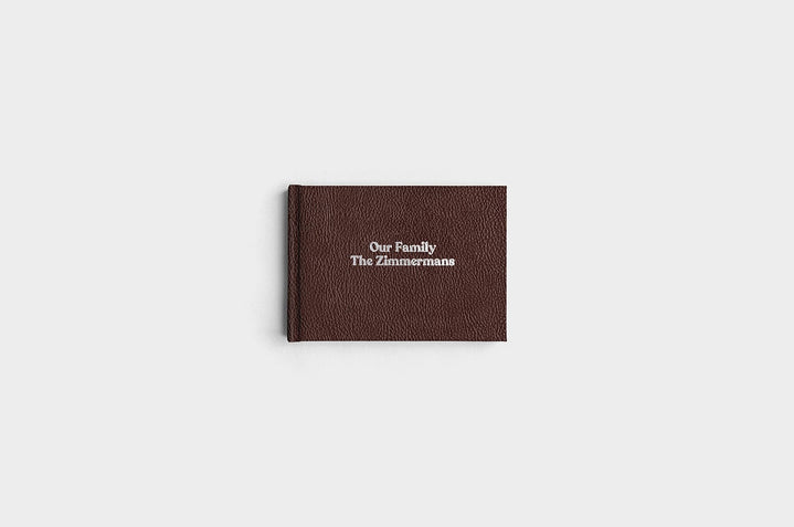 5x7 Landscape Chocolate Linen Photo Book