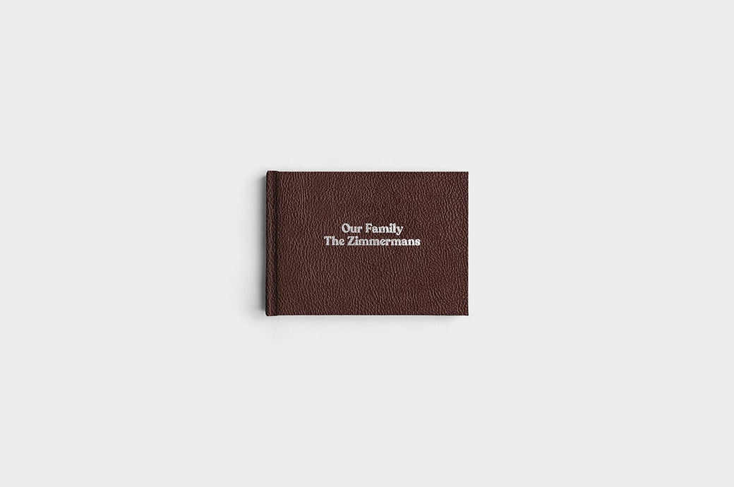 5x7 Landscape Chocolate Linen Photo Book