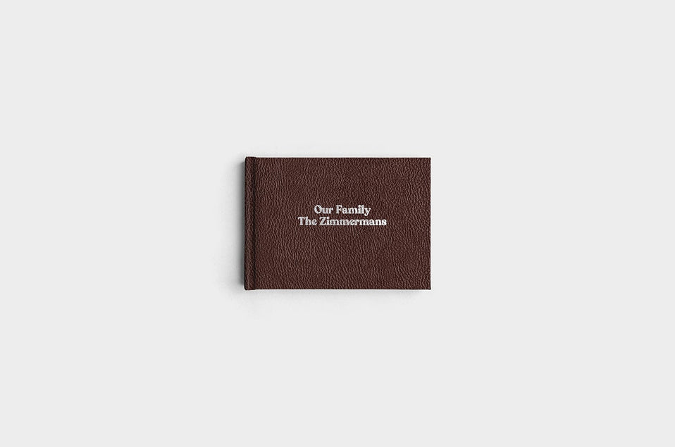 5x7 Landscape Chocolate Linen Photo Book
