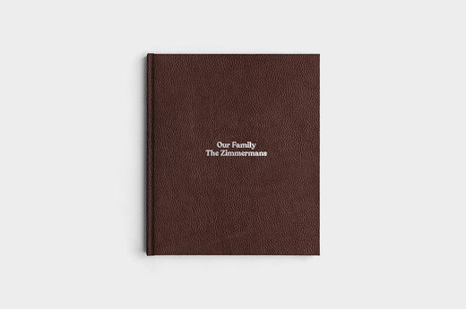8.5x11 Portrait Chocolate Linen Photo Book