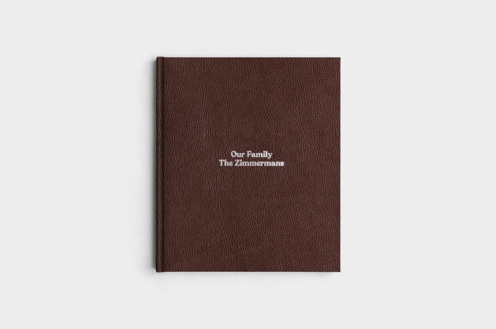 8.5x11 Portrait Chocolate Linen Photo Book