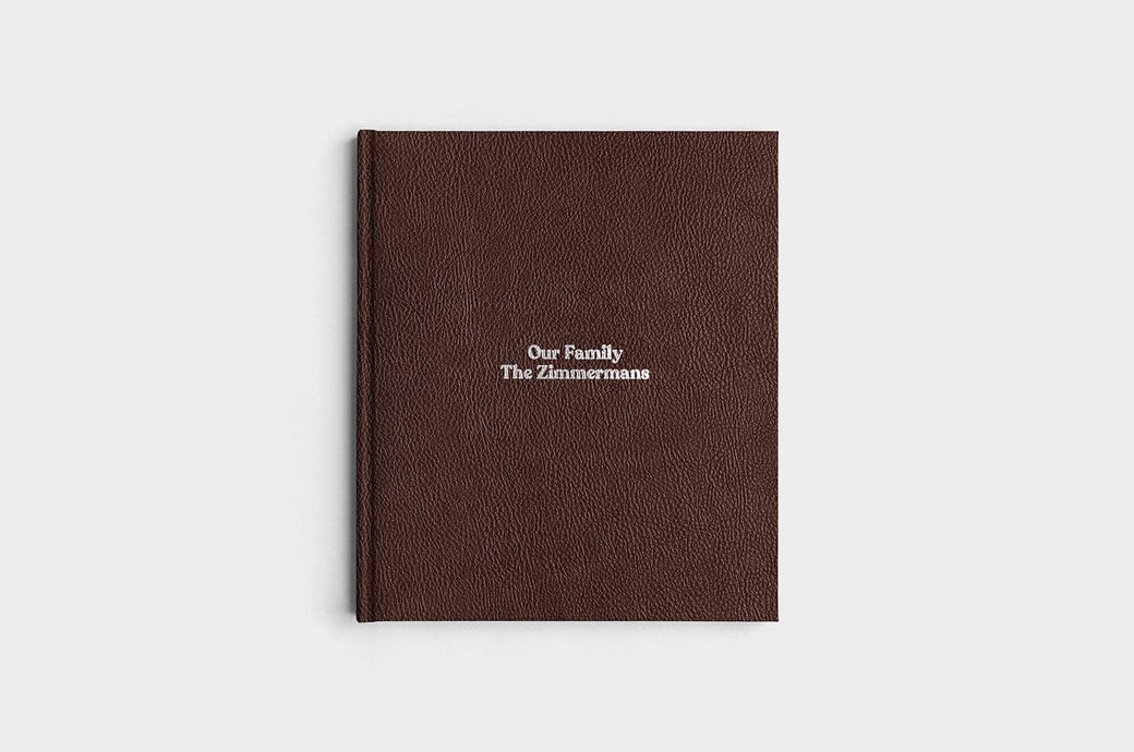 8.5x11 Portrait Chocolate Linen Photo Book