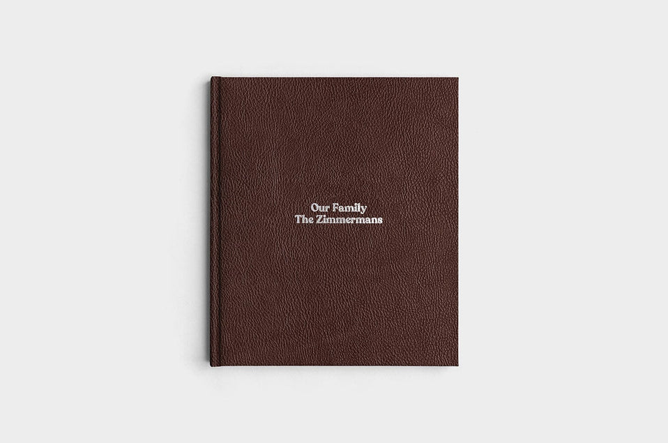 8.5x11 Portrait Chocolate Linen Photo Book