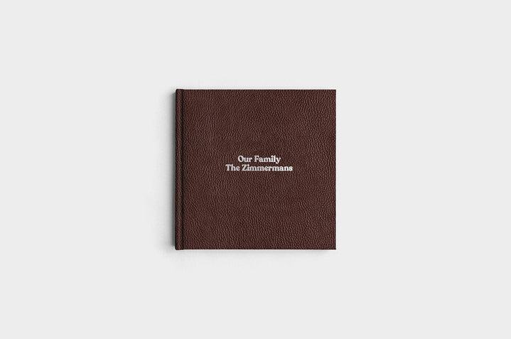 8x8 Square Chocolate Linen Photo Book