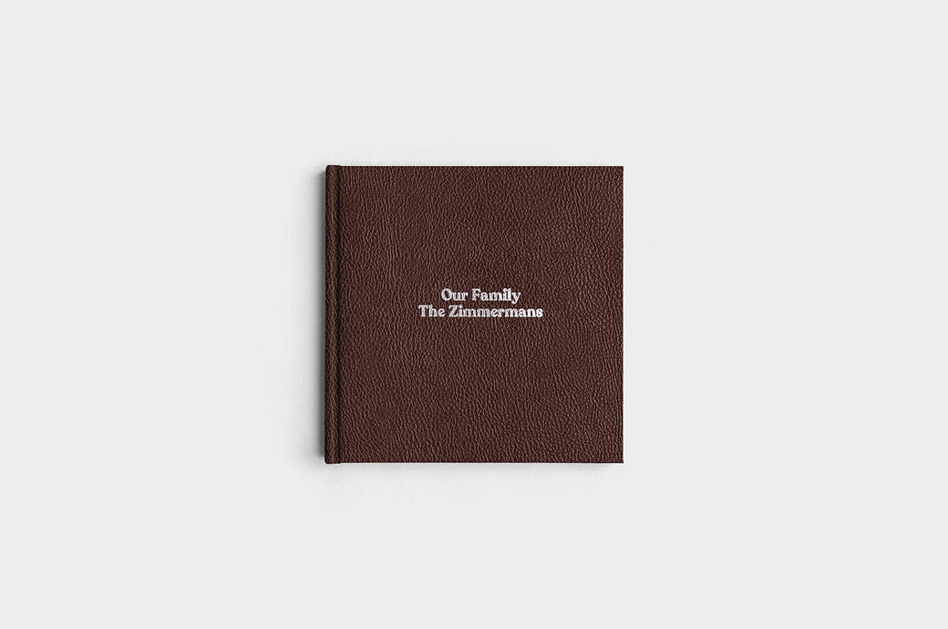8x8 Square Chocolate Linen Photo Book