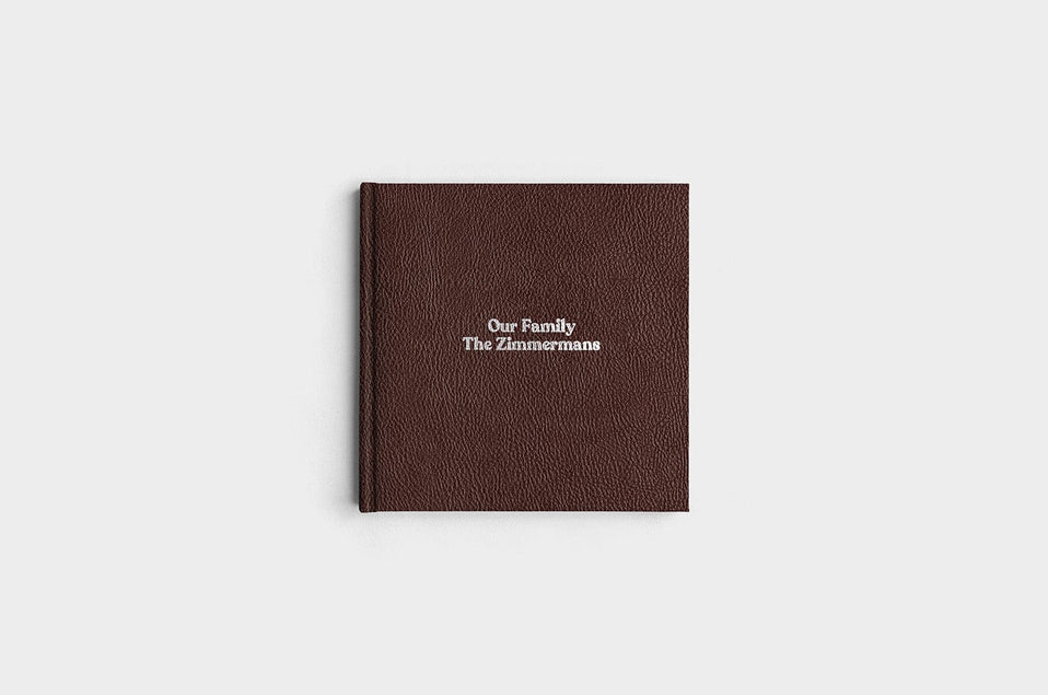 8x8 Square Chocolate Linen Photo Book