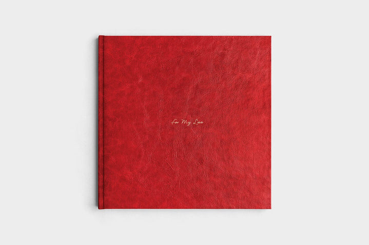 12x12 Square Cranberry Linen Photo Book