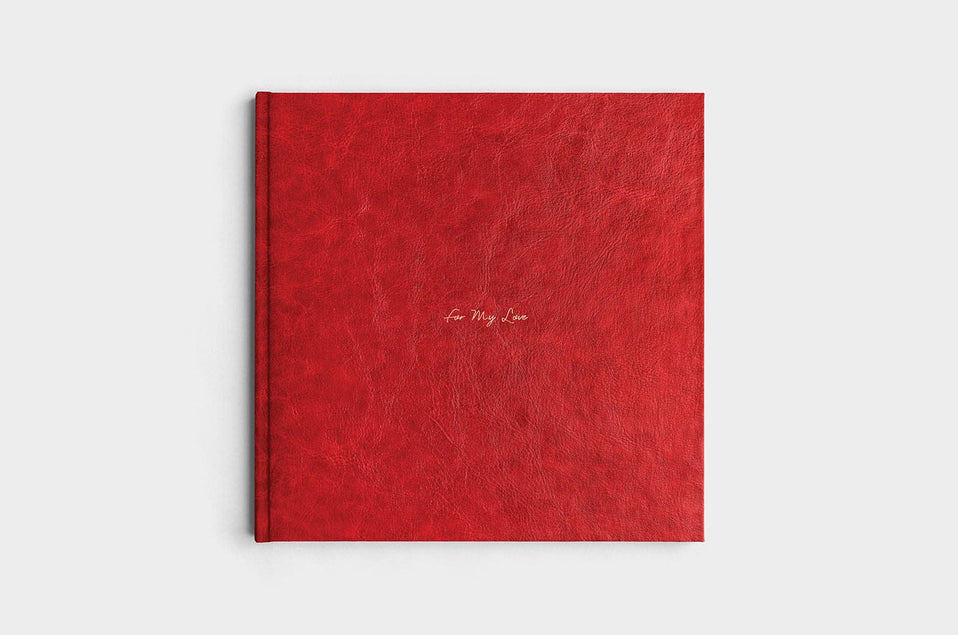 12x12 Square Cranberry Linen Photo Book