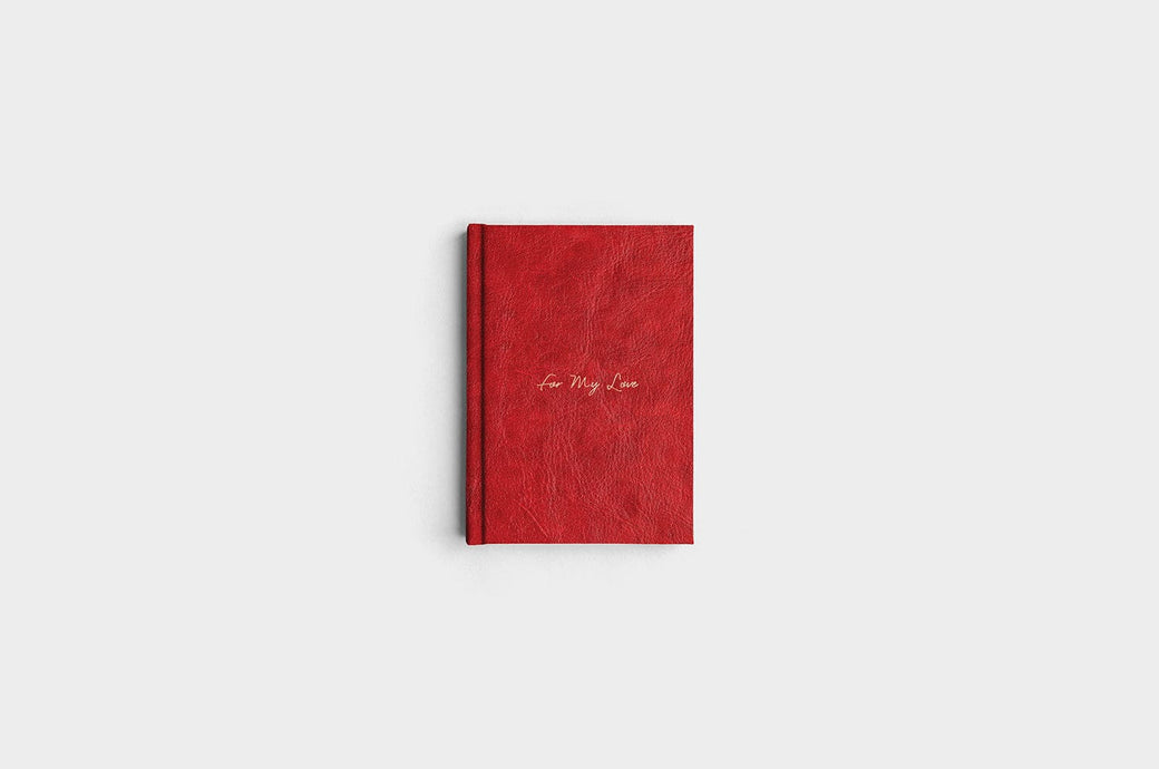 5x7 Portrait Cranberry Linen Photo Book