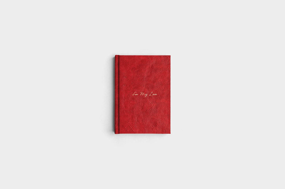 5x7 Portrait Cranberry Linen Photo Book