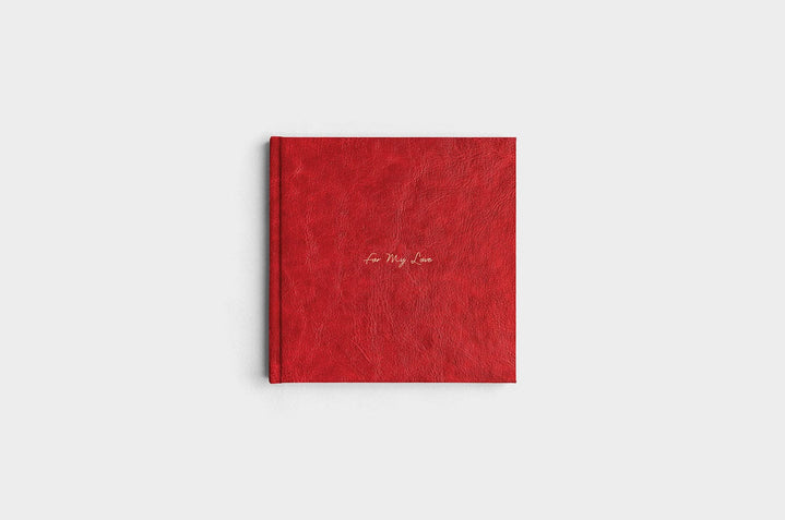 8x8 Square Cranberry Linen Photo Book