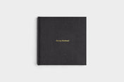 10x10 Square Pebble Black Vegan Leather Photo Book