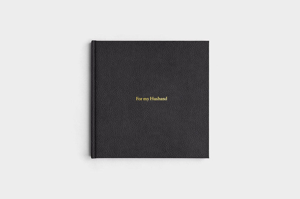 10x10 Square Pebble Black Vegan Leather Photo Book
