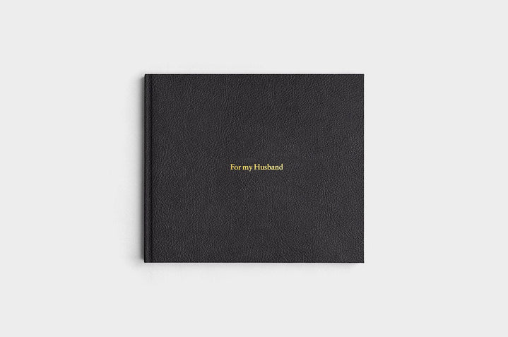 8.5x11  Landscape Pebble Black Vegan Leather Photo Book