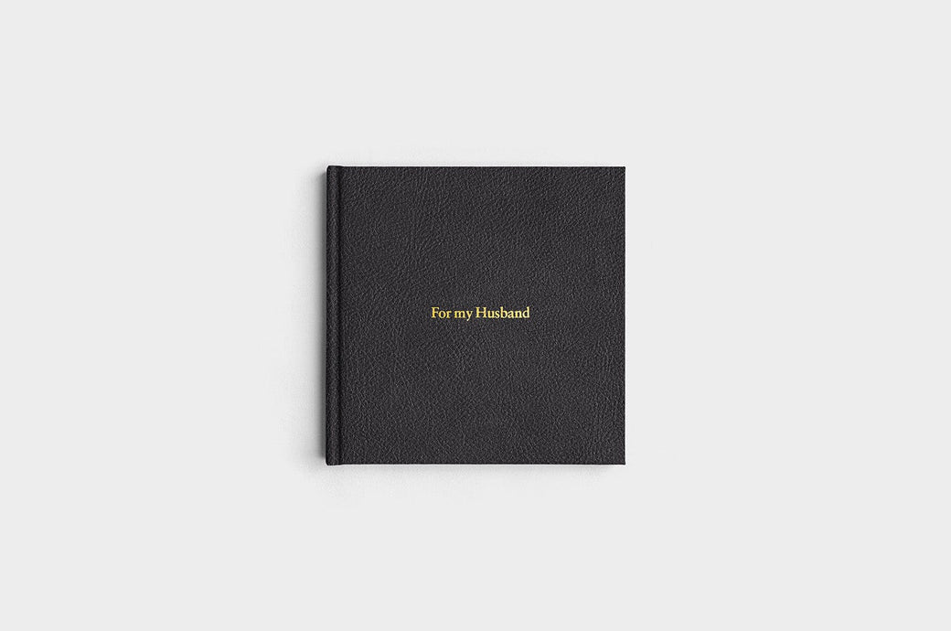 8x8 Square Pebble Black Vegan Leather Photo Book