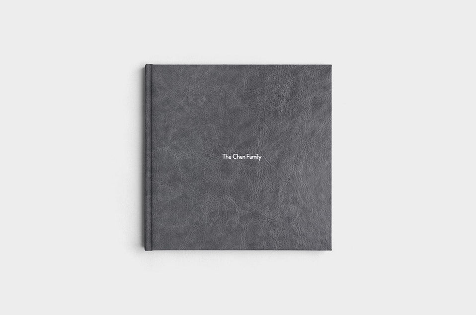 10x10 Square Steel Linen Photo Book
