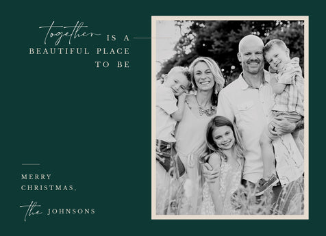 A Beautiful Place-Postcards-Nations Photo Lab-Landscape-Medium Jungle Green-Merry Christmas-Nations Photo Lab