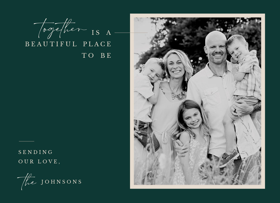 A Beautiful Place-Postcards-Nations Photo Lab-Landscape-Medium Jungle Green-Happy Holidays-Nations Photo Lab