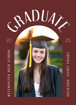 Degree Done Graduation Announcement Card