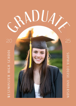 Degree Done Graduation Announcement Card
