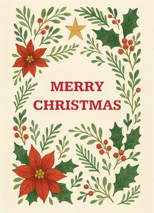 Vintage Santa Christmas Card