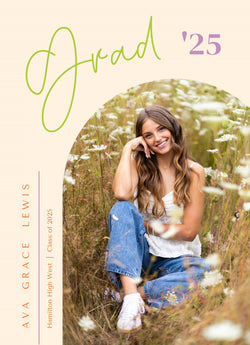 Future Starts Graduation Announcement Card