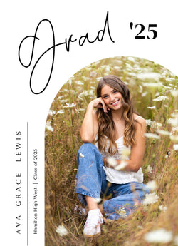 Future Starts Graduation Announcement Card
