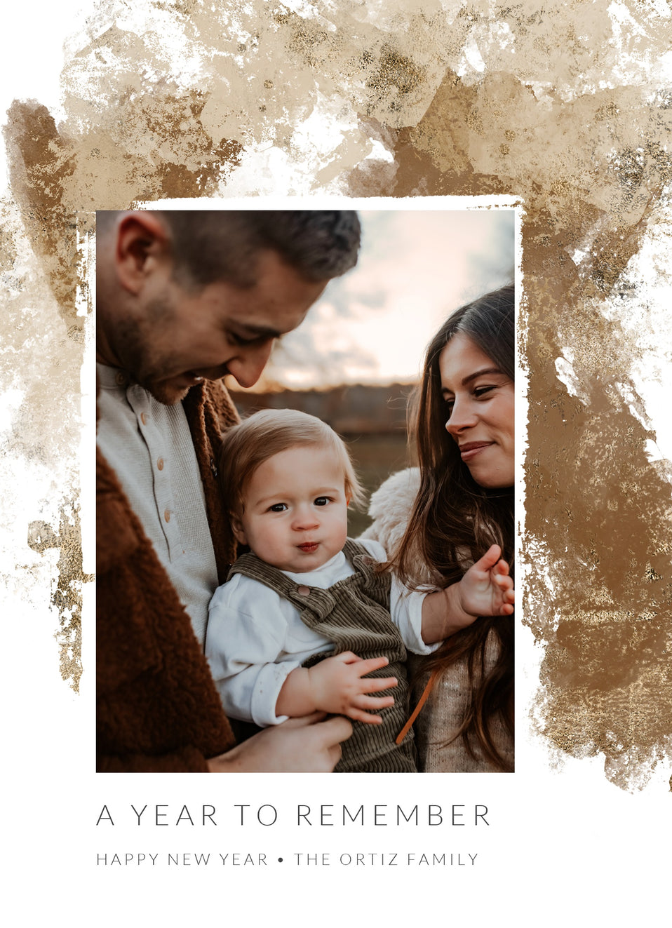 Gilded Joy-Postcards-Nations Photo Lab-Portrait-Pale Brown-Happy New Year-Nations Photo Lab