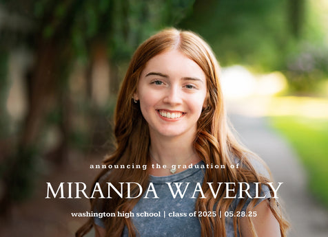 Grad Moment Graduation Announcement Card