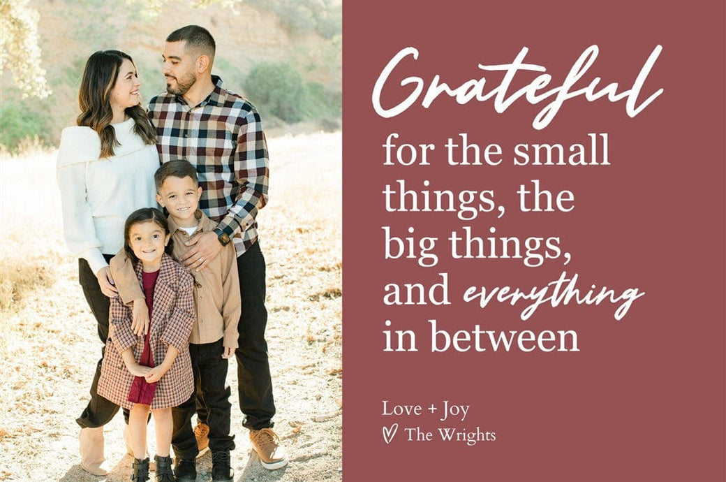 Grateful For All Things-Postcards-Nations Photo Lab-Landscape-Deep Taupe-Religious-Nations Photo Lab